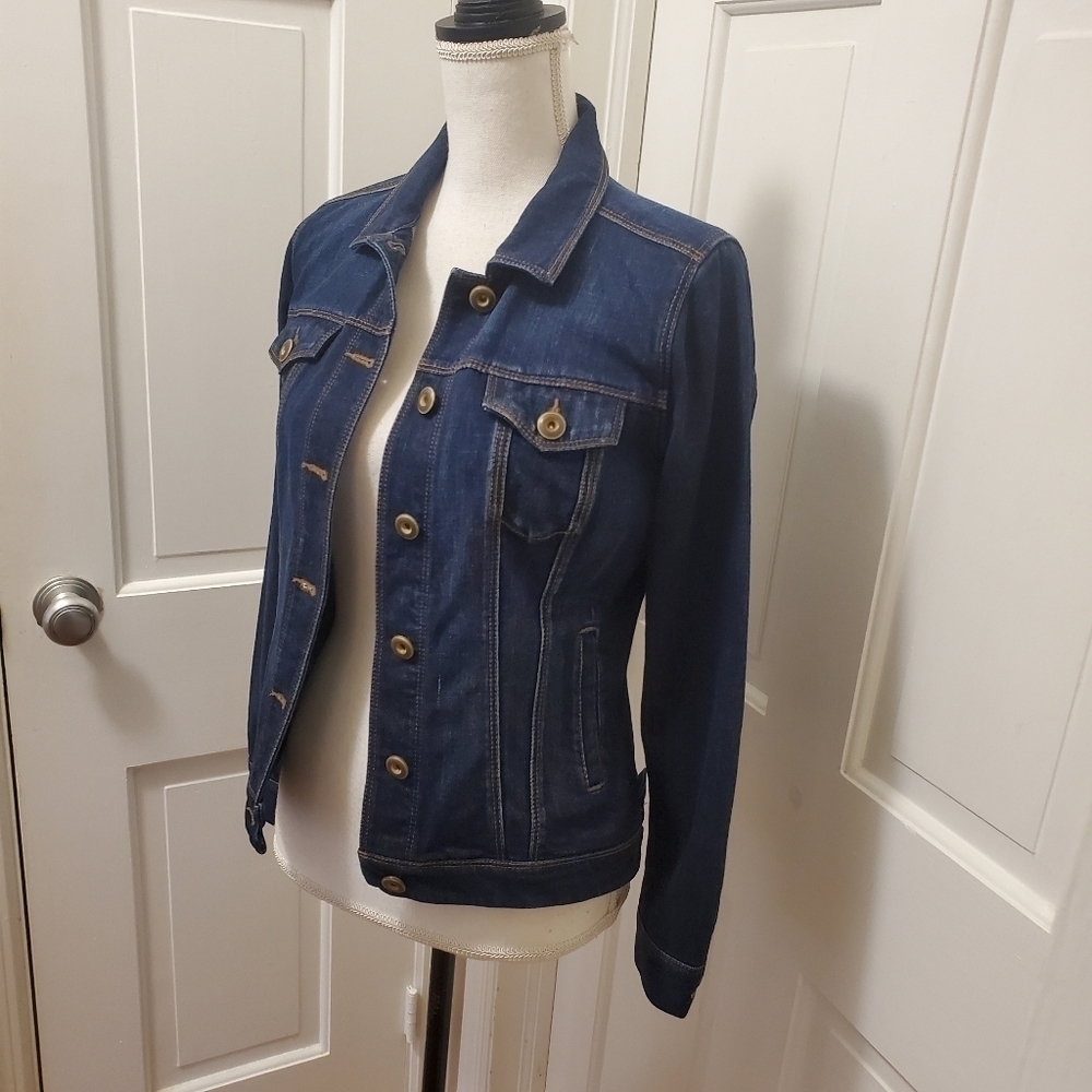 CAbi Blue Denim Jean Jacket Size XS - Picture 3 of 13